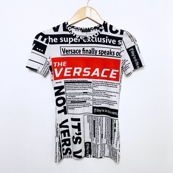Versace - Authentic Newspaper T-Shirt - Picture 3 of 5